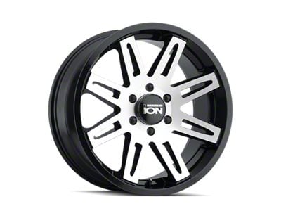 ION Wheels 142 Satin Black Machined Wheel; 18x9; 0mm Offset (07-18 Jeep Wrangler JK)