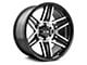ION Wheels TYPE 147 Black Machined Wheel; 17x9 (18-24 Jeep Wrangler JL)