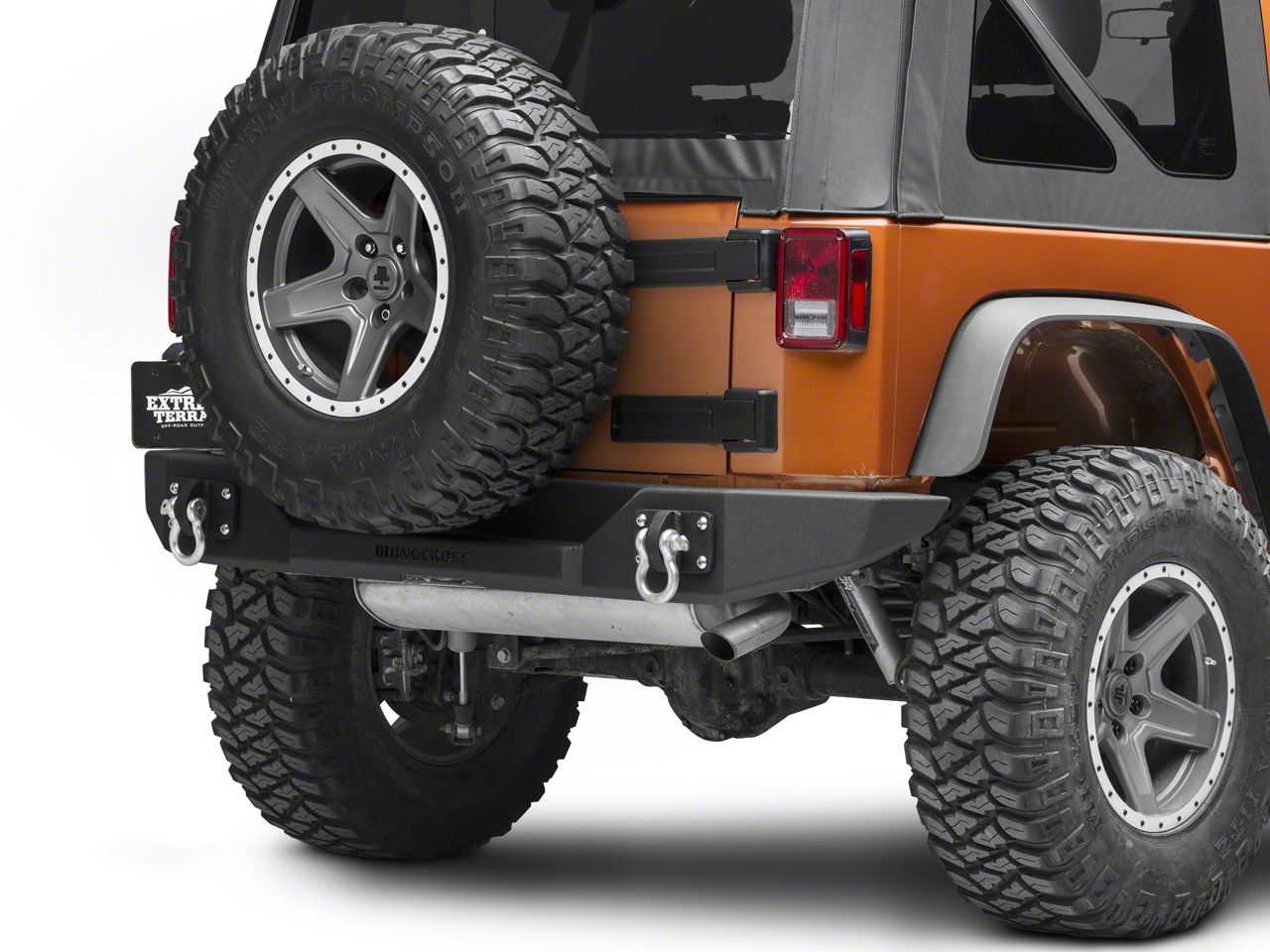 Iron Cross Automotive Jeep Wrangler Full Rear Bumper; Matte Black GP ...