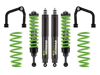 Ironman 4x4 3-Inch Foam Cell Pro Heavy Load Suspension Lift Kit with Green Coil Springs and Shocks; Stage 2 (22-25 Tundra)