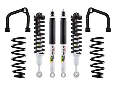 Ironman 4x4 3-Inch Nitro Gas Heavy Load Suspension Lift Kit with Black Coil Springs and Shocks; Stage 2 (22-25 Tundra)