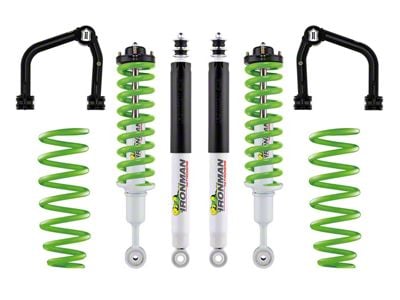 Ironman 4x4 3-Inch Nitro Gas Heavy Load Suspension Lift Kit with Green Coil Springs and Shocks; Stage 2 (22-25 Tundra)