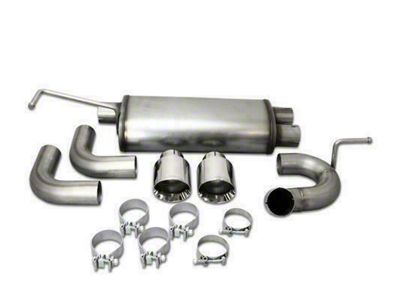 JBA Axle-Back Exhaust with Polished Tips (07-18 Jeep Wrangler JK)