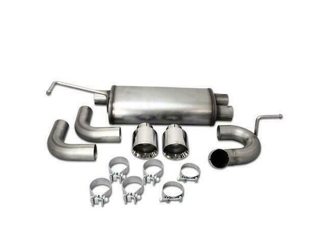 JBA Axle-Back Exhaust with Polished Tips (07-18 Jeep Wrangler JK)