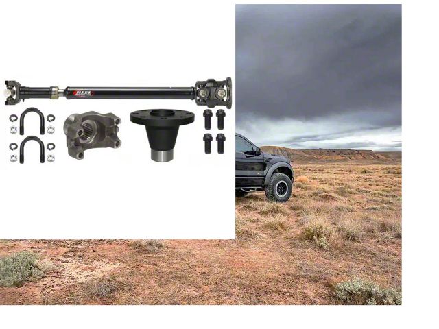 J.E. Reel Heavy Duty 1350 Double Cardan Front Driveshaft (18-24 2.0L Jeep Wrangler JL Rubicon w/ Automatic Transmission & eTorque