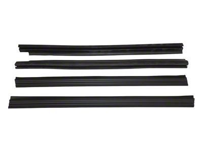 Door Glass Weatherstrip Kit; Front (84-96 Jeep Cherokee XJ 4-Door)