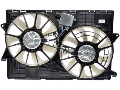 Dual Fan Assembly with Resistor and Controller (14-18 3.2L Jeep Cherokee KL w/o Heavy Duty Cooling)