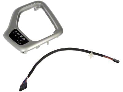 Shifter Bezel with Harness Kit; Silver (14-18 Jeep Cherokee KL)