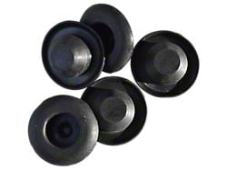 1-Inch Rubber Drain Plugs; Set of 5 (84-01 Jeep Cherokee XJ)