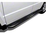 3-Inch Round Side Step Bars; Black (14-23 Jeep Cherokee KL, Excluding Trailhawk)