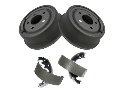 Brake Shoe and Drum Kit; Rear (90-01 Jeep Cherokee XJ w/ 9-Inch Drums)