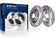 Drilled and Slotted Rotors; Front Pair (90-98 Jeep Cherokee XJ; 1999 Jeep Cherokee XJ w/ 3-1/4-Inch Composite Rotors)