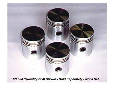 Engine Piston; 0.010-Inch Over (84-95 2.5L, 4.0L Jeep Cherokee XJ)