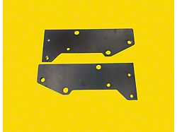 Front Bumper Mounting Plate Kit; Bare Steel (84-01 Jeep Cherokee XJ)