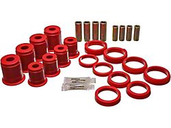 Front Control Arm Bushings; Red (84-01 4WD Jeep Cherokee XJ)