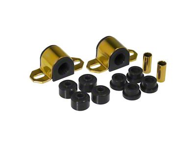 Front Sway Bar and End Link Bushing Kit; 1-Inch Bar; Black (84-01 Jeep Cherokee XJ)