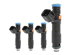 Fuel Injectors; Set of 4; Black (14-16 2.4L Jeep Cherokee KL)