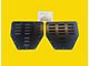 Hood Vent/Louvers; Matte Black (84-01 Jeep Cherokee XJ)