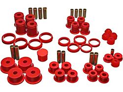 Hyper-Flex System Complete Bushing Kit; Red (84-01 4WD Jeep Cherokee XJ)