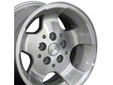 JP08 Silver Machined Wheel; 15x8; 25.4mm Offset (84-01 Jeep Cherokee XJ)