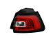 LED Outer Tail Light; Chrome Housing; Red Clear Lens; Passenger Side (14-18 Jeep Cherokee KL)