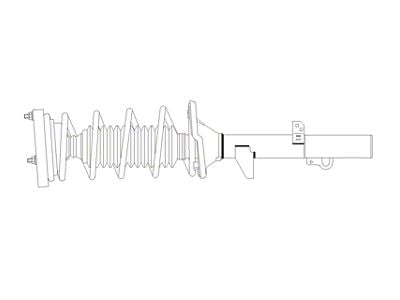 Loaded Spring and Strut Assembly; Front Driver Side (14-18 Jeep Cherokee KL Trailhawk)