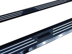 Pinnacle Running Boards; Black and Silver (14-23 Jeep Cherokee KL, Excluding Latitude & Trailhawk)