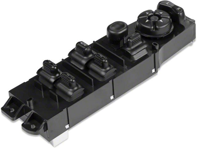 Power Window Switch; Driver Side; Black (97-01 Jeep Cherokee XJ)