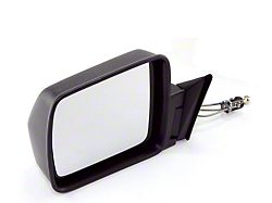 Powered Folding Door Mirror; Black; Driver Side (84-96 Jeep Cherokee XJ)