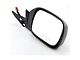 Powered Folding Door Mirror; Black; Passenger Side (97-01 Jeep Cherokee XJ)