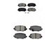 Semi-Metallic Brake Pads; Front and Rear (14-17 Jeep Cherokee KL w/ Single Piston Front Calipers)