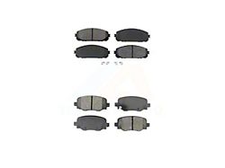 Semi-Metallic Brake Pads; Front and Rear (14-23 Jeep Cherokee KL w/ Dual Piston Front Calipers)