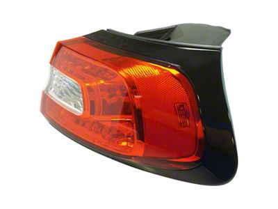 Tail Light; Black Housing; Red Clear Lens; Outer Passenger Side (14-18 Jeep Cherokee KL)