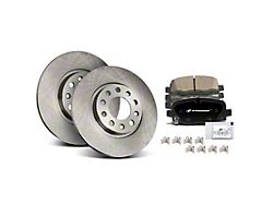 Vented Brake Rotor and Pad Kit; Rear (14-23 Jeep Cherokee KL w/ Single Piston Front Calipers)