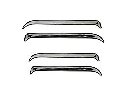 Ventshade Window Deflectors; Stainless Steel (84-96 Jeep Cherokee XJ 4-Door)