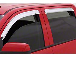 Ventvisor Window Deflectors; Front and Rear; Chrome (14-23 Jeep Cherokee KL)