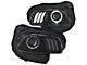 LED Halo Projector Headlights; Black Housing; Clear Lens (14-18 Jeep Cherokee KL)