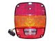 Tail Light; Chrome Housing; Clear/Amber/Red Lens (81-86 Jeep CJ5 & CJ7)