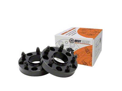 1.25-Inch Billet Wheel Spacer; Black (20-24 Jeep Gladiator JT)