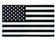 3-Foot x 5-Foot USA Flag; Black and White