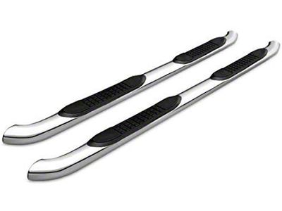 3-Inch Round Side Step Bars; Stainless Steel (20-24 Jeep Gladiator JT)