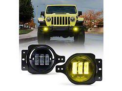 4-Inch III Series LED Fog Lights; Yellow (20-24 Jeep Gladiator JT)