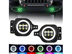 4-Inch RGB Halo LED Fog Lights (20-24 Jeep Gladiator JT)