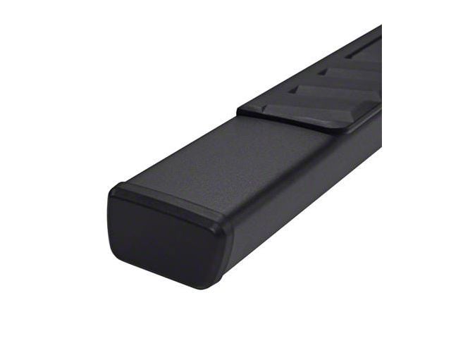 4-Inch Trapezoidal Straight Nerf Side Step Bars; Titanium Black (20-24 Jeep Gladiator JT)