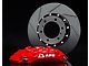 4-Piston Front Big Brake Kit with 13.40-Inch Slotted Rotors; Red Calipers (20-24 Jeep Gladiator JT w/ Factory 17-Inch Wheels)