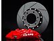 4-Piston Front Big Brake Kit with 14-Inch Slotted Rotors; Red Calipers (20-24 Jeep Gladiator JT)