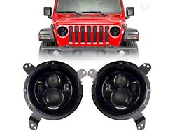 7-Inch Gen I Round LED Projector Headlights; Black Housing; Clear Lens (20-25 Jeep Gladiator JT)