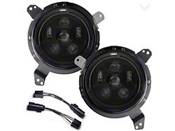 7-Inch Gen III Round LED Projector Headlights; Black Housing; Clear Lens (20-24 Jeep Gladiator JT)