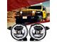 9-Inch LED RGBW Chasing Headlights; Black Housing; Clear Lens (20-24 Jeep Gladiator JT)