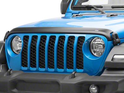 Aeroskin Hood Protector; Matte Black (20-24 Jeep Gladiator JT, Excluding Mojave)